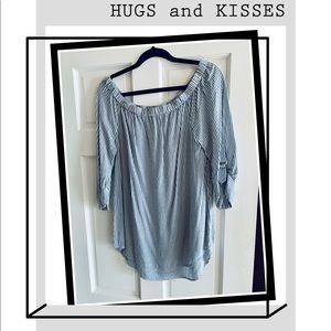 Michael Kors Off the Shoulder Rolled Sleeve